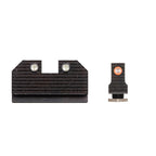 Night Fision Ready Stealth Night Sight Set Glock 17/19/34 Orange Front Blank Rear Sight Black Nitride