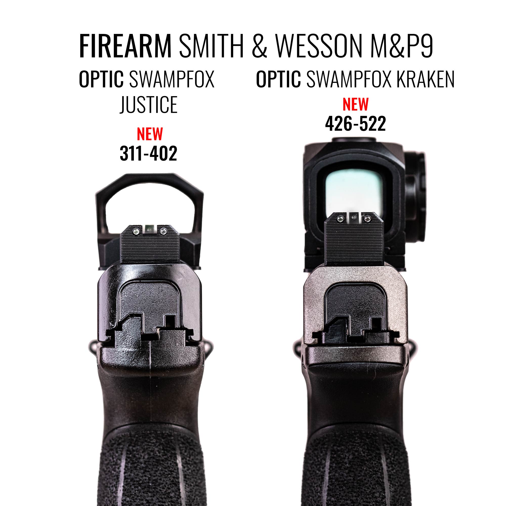 Night Fision Ready Stealth Night Sight Set S&W M&P w/ RMR/507c/SRO Orange Front Black Nitride