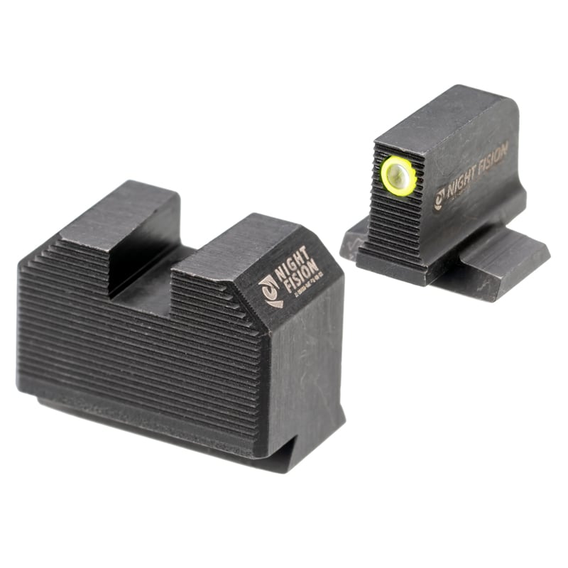 Night Fision Ready Stealth Night Sight Set S&W M&P w/ RMR/507c/SRO Yellow Front Black Nitride
