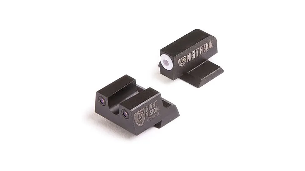 Night Fision Night Sight Set S&W M&P/M&P 2.0/SD9 VE White Front Black Nitride