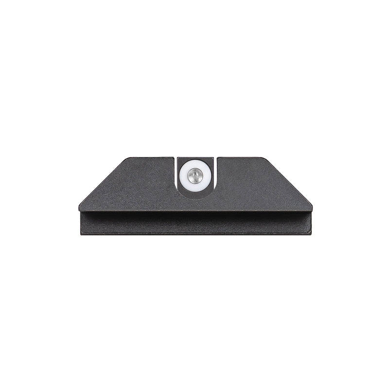 Night Fision Night Sight Set Glock 17/19/34 White Front U Notch Blank Rear Black Nitride