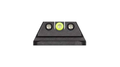 Night Fision Night Sight Set Walther PPQ/PDP/PPQ M2 Yellow Front U Notch Rear Black Nitride