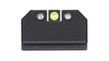 Night Fision Ready Stealth Lower 1/3rd Night Sight Set Walther PDP/PPQ w/ RMR/507c/508t Black Front Black Nitride