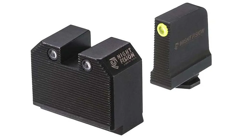 Night Fision Ready Stealth Night Sight Set Walther PDP/PPQ w/ DPP/509t/Acro Yellow Front Black Nitride