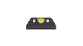Night Fision Night Sight Set Mossberg MC1sc/MC2/MC2c Yellow Front U Notch Rear Black Nitride