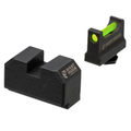 Night Fision Sight Set Glock 17/19/45/48 w/ RMR/507c/SRO/ACRO Green Front Black Nitride