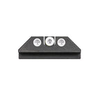 Night Fision Night Sight Set Glock 42/43/43X White Front U Notch White Rear Rings Black Nitride