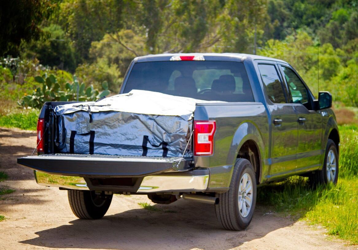 Portable Truck Bed Liner Compact/Small Truck (Long Bed) Bed Liner/Tarp Combo 82" - 88"