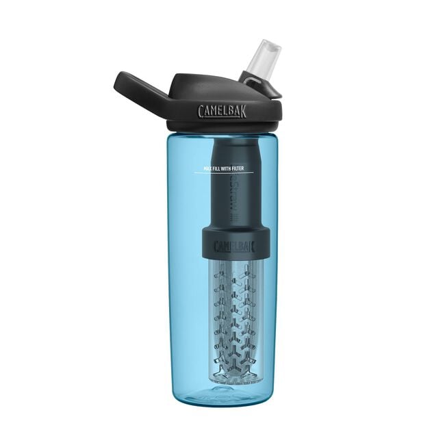 Camelbak eddy+ Filtered by LifeStraw Hydration Bottle 20oz Tritan® Renew True Blue
