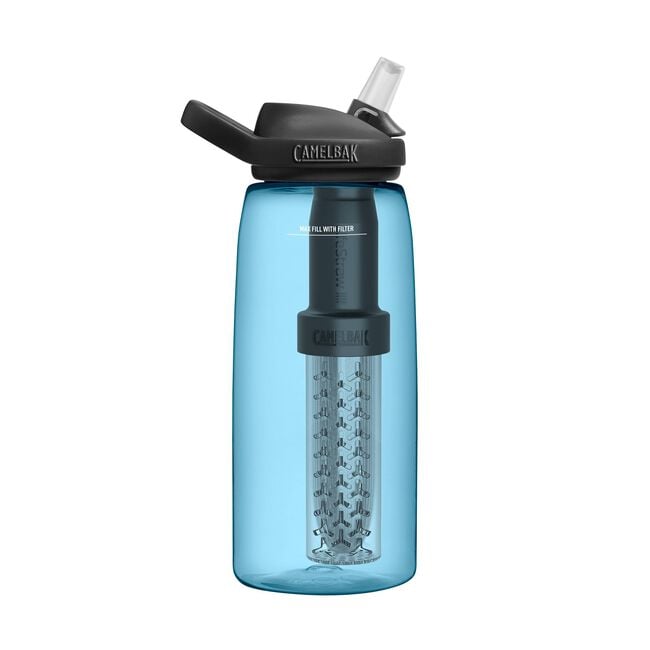 Camelbak eddy+ Filtered by LifeStraw Hydration Bottle 32oz Tritan® Renew True Blue