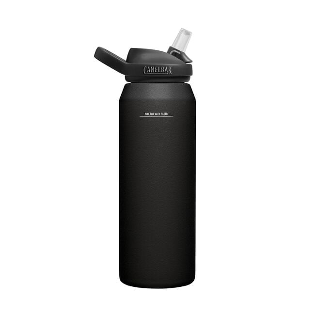 Camelbak eddy+ Filtered by LifeStraw Hydration Bottle 32oz Vacuum Insulated Stainless Steel Black