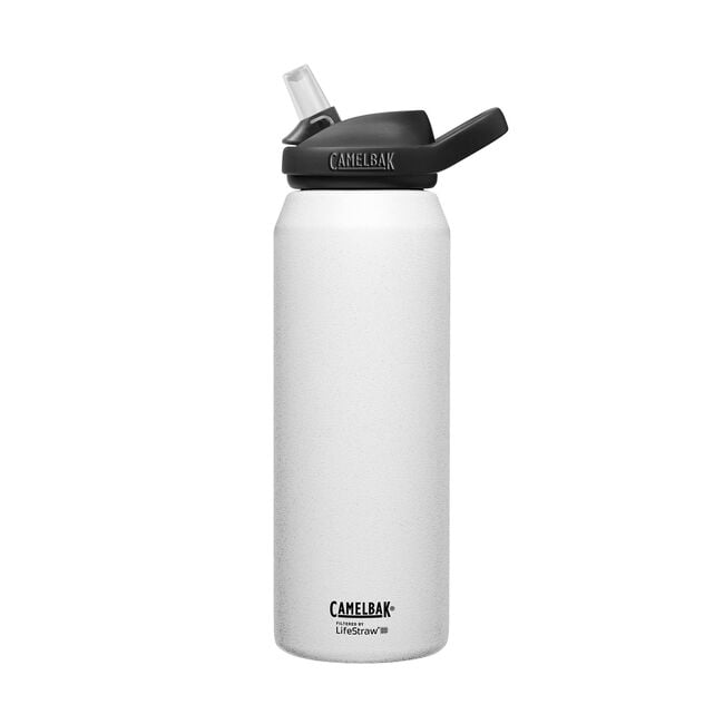 Camelbak eddy+ Filtered by LifeStraw Hydration Bottle 32oz Vacuum Insulated Stainless Steel White