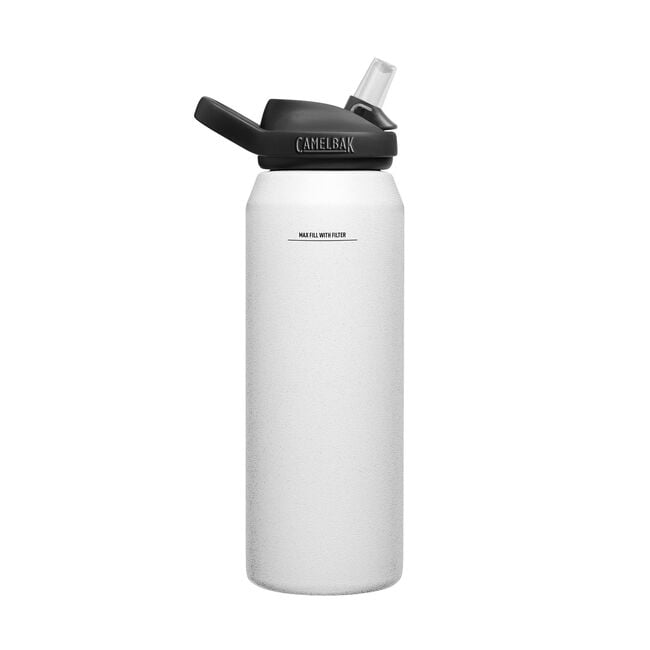 Camelbak eddy+ Filtered by LifeStraw Hydration Bottle 32oz Vacuum Insulated Stainless Steel White