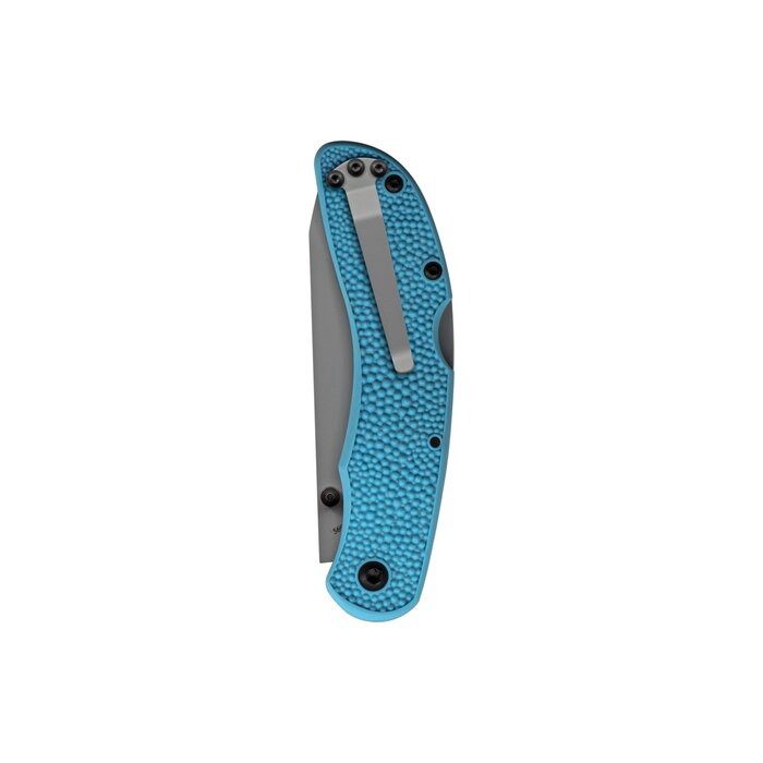 KA-BAR Corser Folding Knife 3.4" Tanto Light Blue Satin Blade