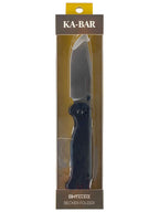 KA-BAR Becker Folding Knife 3.559" Drop Point Black Satin Blade