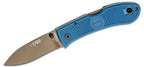 KA-BAR Dozier Hunter Folding Knife 3" Drop Point Blue Bronze Blade