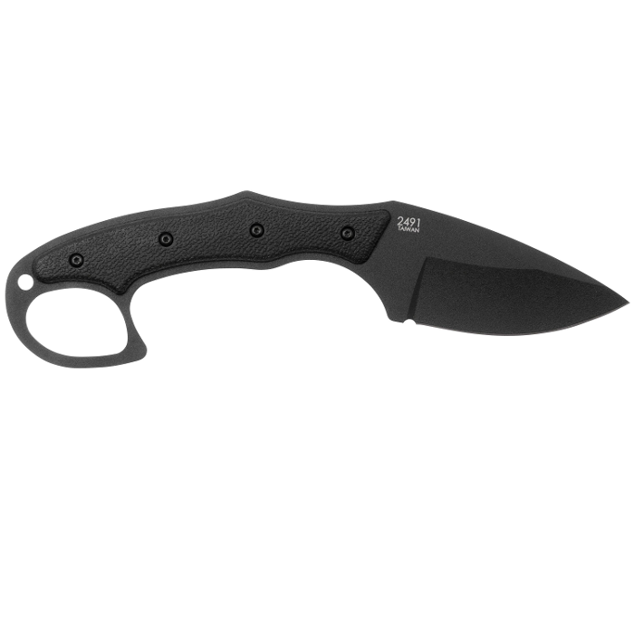 KA-BAR TDI Pocket Strike Fixed Blade Knife 3.19" Drop Point Plain Edge