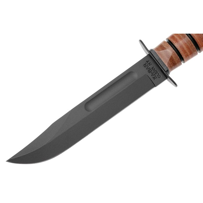 KA-BAR US Navy Fighting/Utility Fixed Blade Knife 7" Clip Point Plain Edge