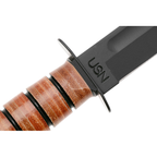 KA-BAR US Navy Fighting/Utility Fixed Blade Knife 7" Clip Point Plain Edge