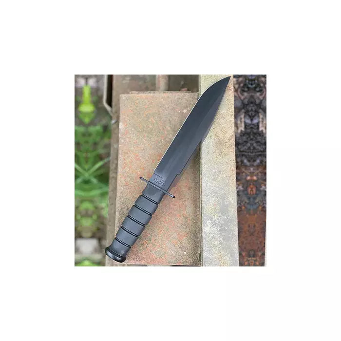 KA-BAR Fighter Fixed Blade Knife 8" Clip Point Plain Edge