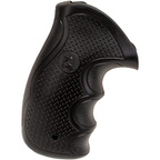 Pachmayr Diamond Pro Series Revolver Round Butt Grips S&W 20 N-Frame, 21 N-Frame Rubber Black