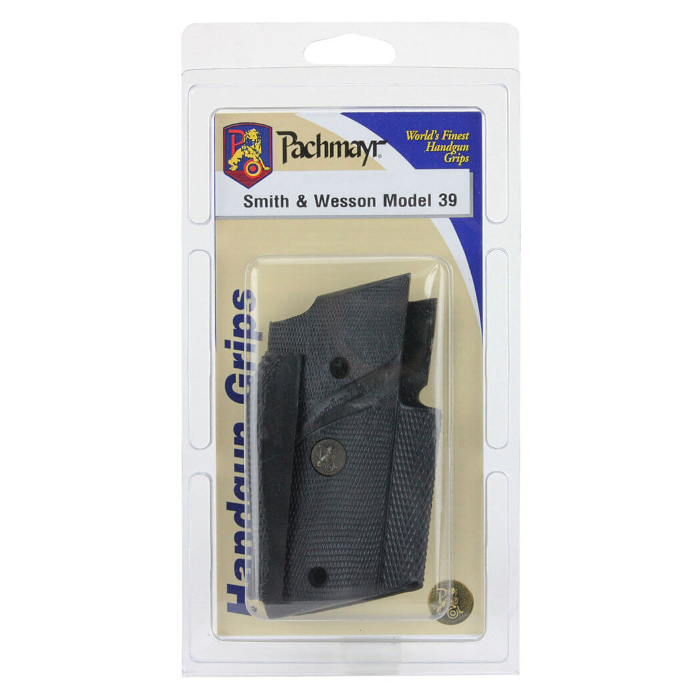 Pachmayr Signature Grips with Backstrap S&W 39, 439 Rubber Black