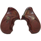 Pachmayr Renegade Grips Taurus Small Frame, 85 Wood Laminate Rosewood Checkered