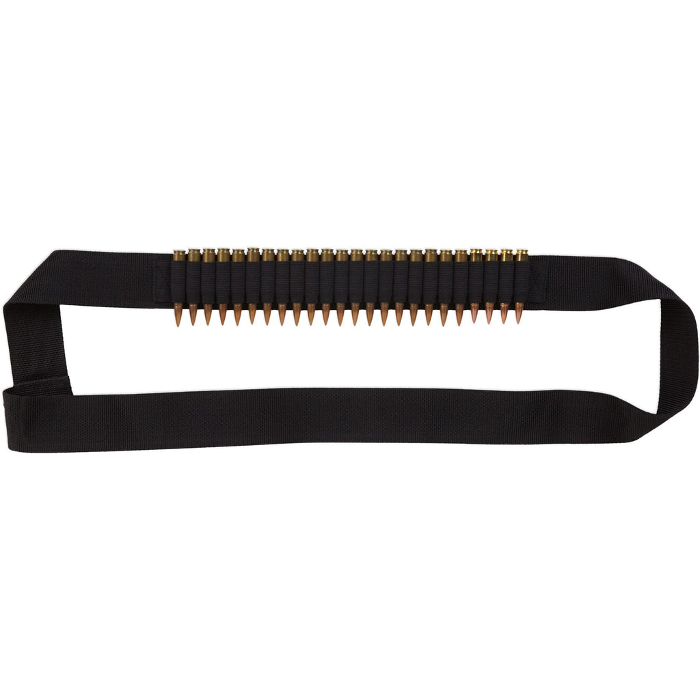 Bulldog Cases Rifle Ammo Bandolier 24 Rounds ?Nylon Black