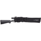 Bulldog Cases Oversized Scoped Rifle  Gun Sock Knit Fabric Black