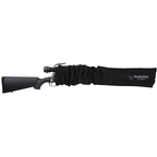 Bulldog Cases Oversized Scoped Rifle  Gun Sock Knit Fabric Black