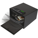 Bulldog Cases Magnum Biometric Pistol Vault with Shelf with Biometric Lock Black