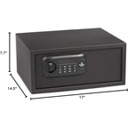 Bulldog Cases Standard Digital Laptop Vault with Electronic Lock Black
