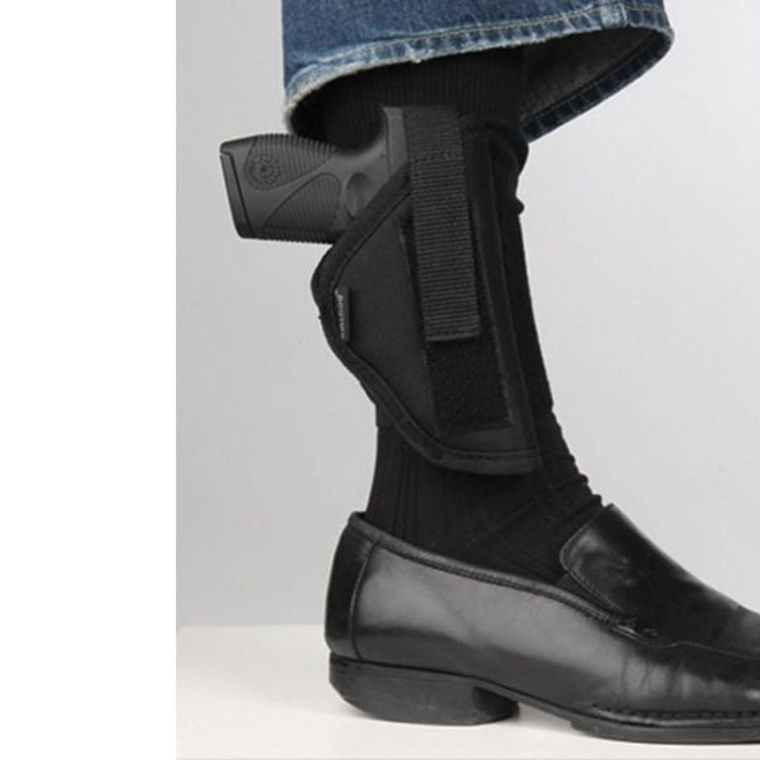 Bulldog Cases Ankle Holster Right Hand Most 22, 25, and 32 Derringer Pistols Polymer Black
