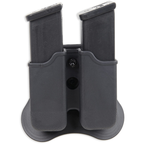 Bulldog Cases Dual Magazine Pouch Most 1911 Single Stack Magzines Polymer Black