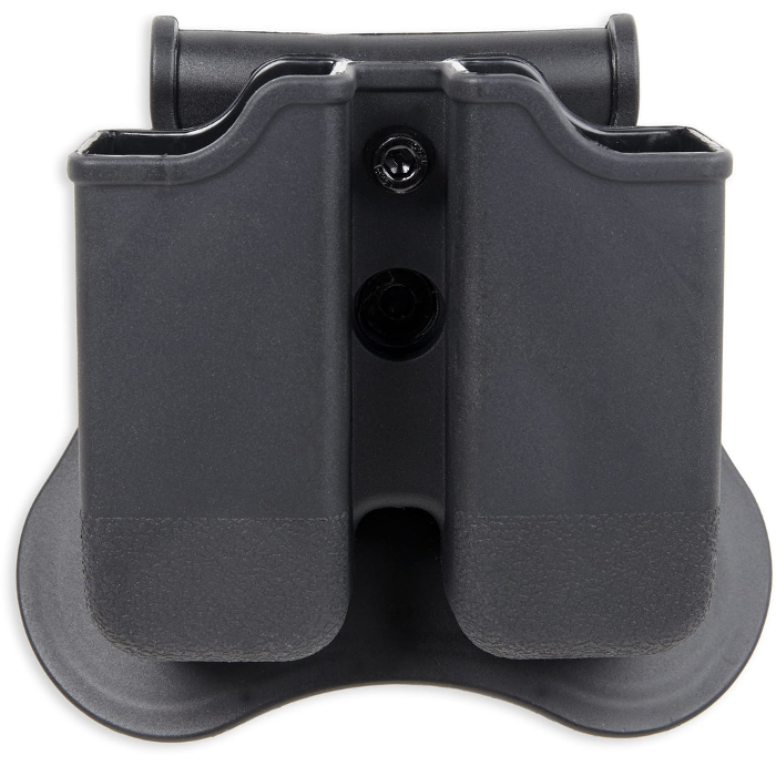 Bulldog Cases Dual Magazine Pouch Most Glock Magazines Polymer Black