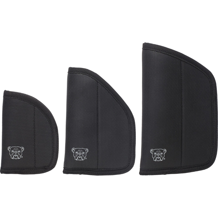 Bulldog Cases Super Grip Holster Right Hand Most Semi Autos And Revolvers With 4"-5" Barrel Polymer Black Large