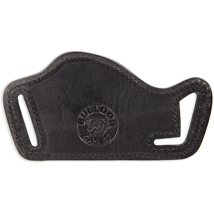 Bulldog Cases Belt Slide Holster Right Hand Most Large Frame Semi Autos Leather Black Large