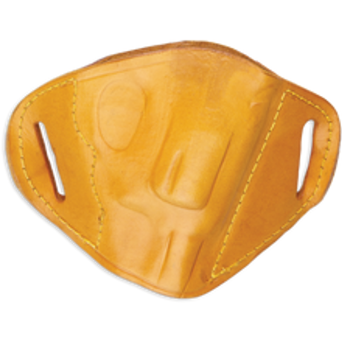 Bulldog Cases Molded Leather Belt Slide Holster Right Hand Most Medium Semi Autos Leather Tan Medium