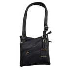 Bulldog Cases Cross Body  Purse with Holster Ambidextrous Most Small Pistols & Revolvers Leather Black Medium