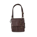 Bulldog Cases Cross Body  Purse with Holster Ambidextrous Most Small Pistols & Revolvers Leather Chocolate Brown Medium