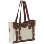 Bulldog Cases Tote  Purse with Holster Ambidextrous Most Small Pistols & Revolvers Leather Sand Medium