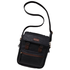 Bulldog Cases Urban Satchel with Tablet Storage Ambidextrous Most Small Pistols & Revolvers Leather Black Medium