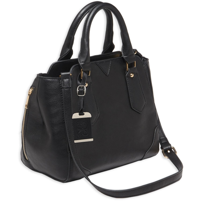 Bulldog Cases Satchel  Purse with Holster Ambidextrous Most Small Pistols & Revolvers Leather Black Medium