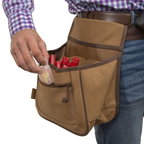 Allen Rival 2 Compartment Shell Bag Cotton Canvas Tan
