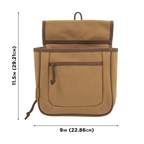Allen Rival 2 Compartment Shell Bag Cotton Canvas Tan