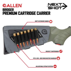 Allen Bridger Next Shot Premium Cartridge Carrier 223 Remington, 300 Winchester Magnum 7 Rounds Polyester Gray