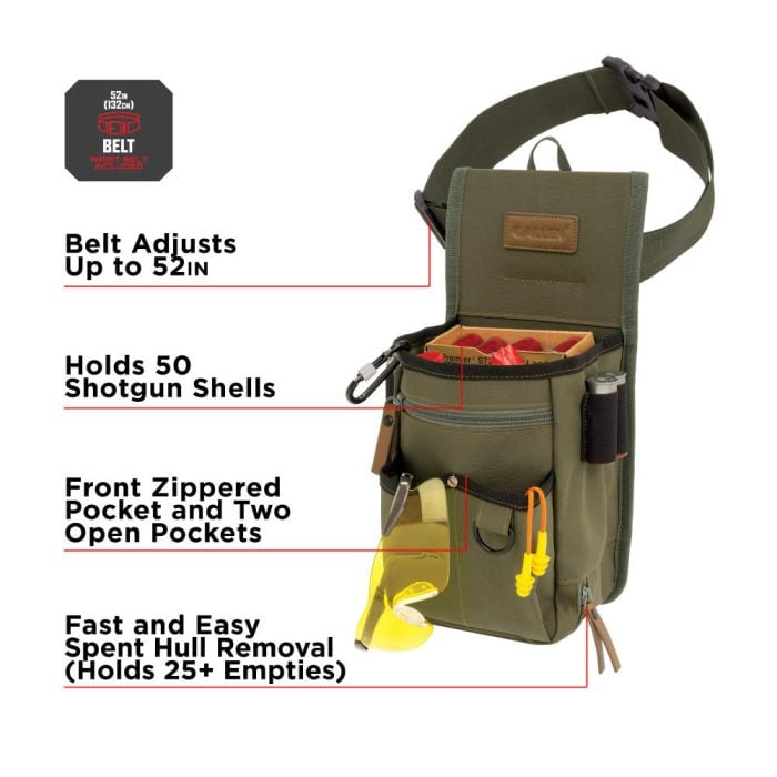 Allen Triumph Shell Bag 12 Gauge Ripstop Fabric Olive Green