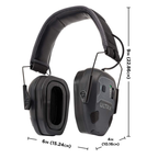 Allen Bionic Fuse Bluetooth Earmuff (NRR 22) Midnight Gray