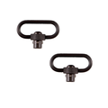 Allen Push Button QD Swivels Steel Black 1.5"