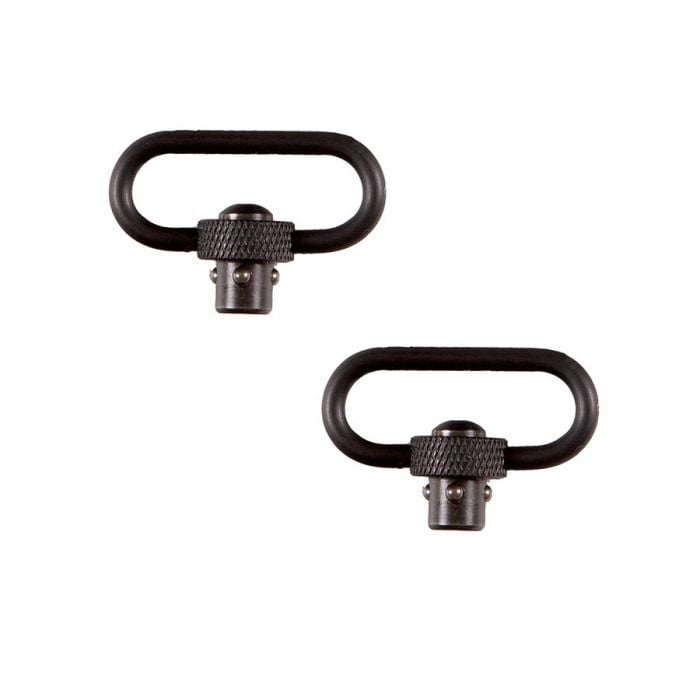 Allen Push Button QD Swivels Steel Black 1.5"